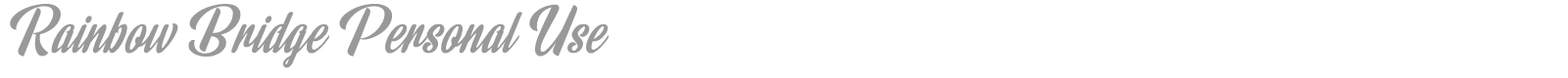 Rainbow Bridge font preview